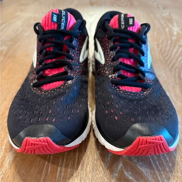 BROOKS Glycerin 16 Black Pink Women’s Running Sneaker Shoes Size  8.5 - Picture 4 of 13